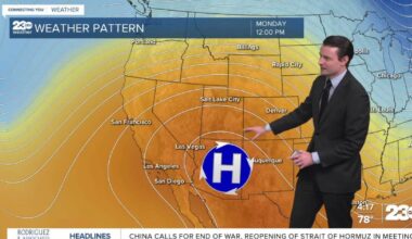 Near 90° by Thursday, warmer next week
