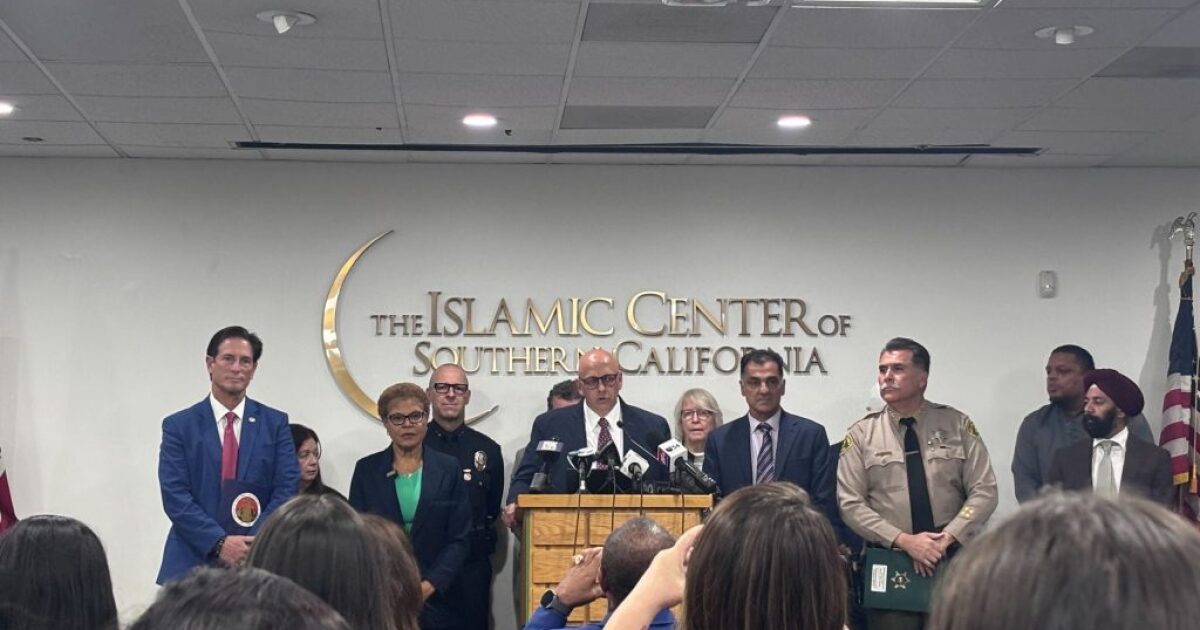 LA officials condemn rise of anti-Muslim rhetoric following deadly San Diego mosque shooting
