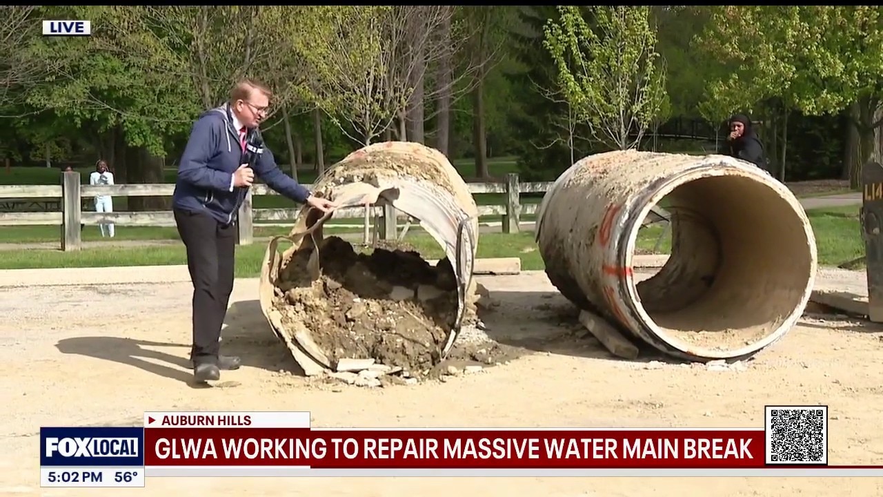 Broken Oakland County Water Main pipe was scheduled for 2030 inspection
