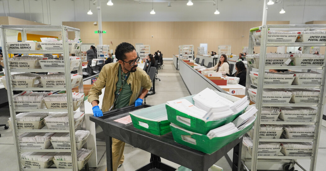 Deluged With Mail Ballots, California Takes Its Time Counting Votes Again