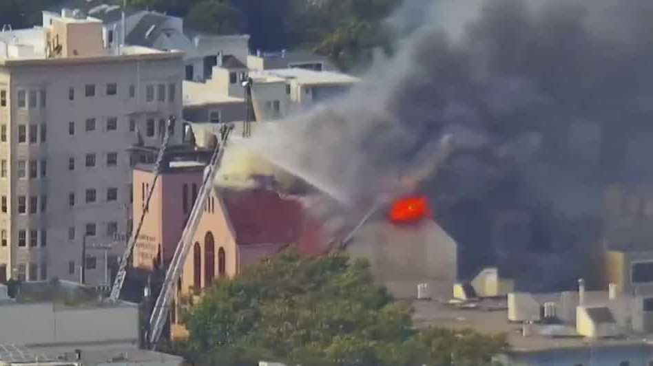San Francisco church fire leads to shelter-in-place order