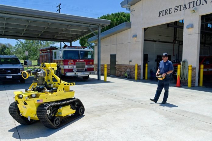 U.S. Navy says robotic firefighting equipment used in Garden Grove emergency