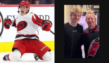 ‘Dude, my kid’s playing in the Stanley Cup Final’: Jackson Blake and an NHL dad’s dream come true