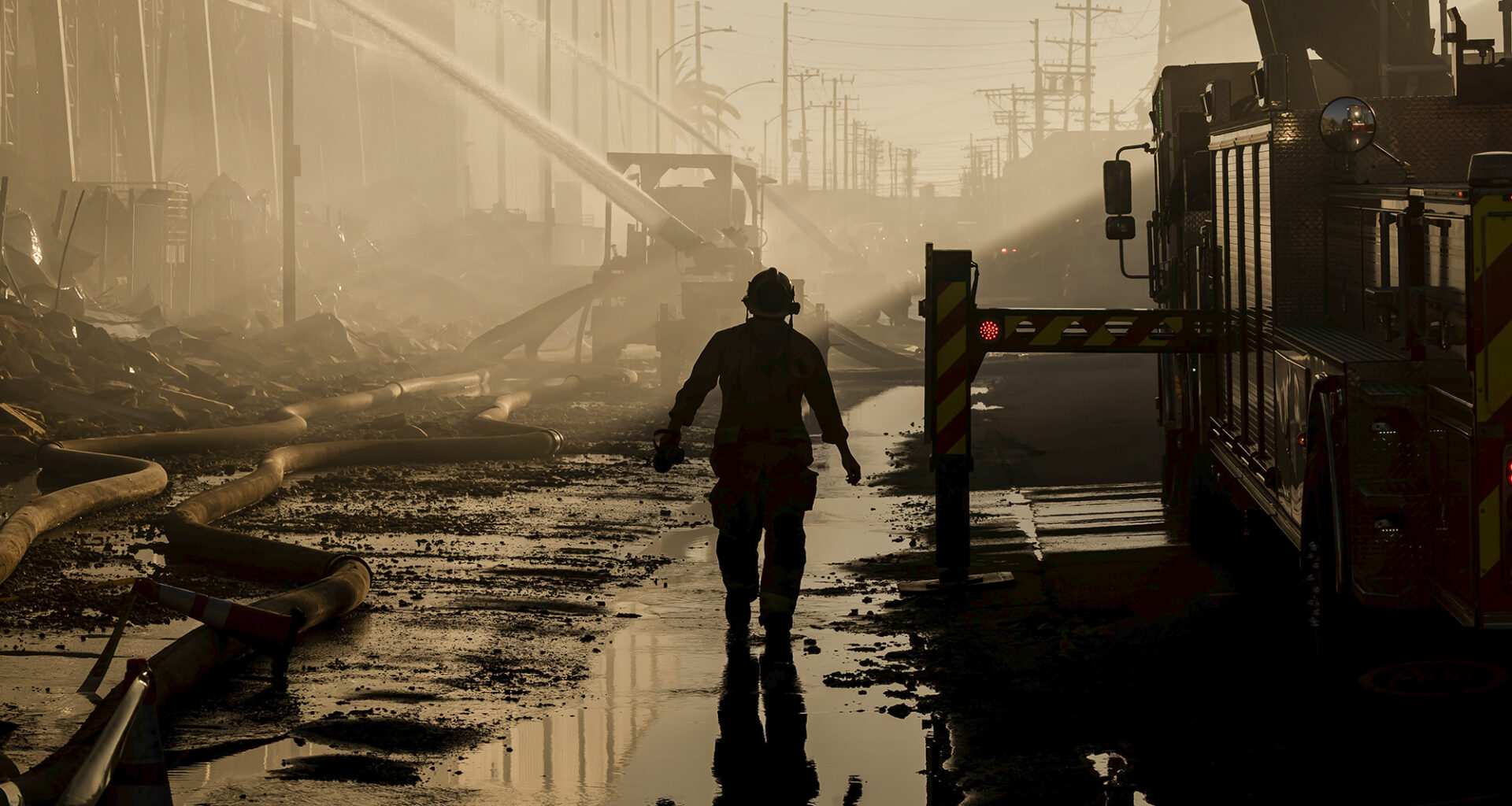 Warehouse fire and Garden Grove scare test CA chemical safety