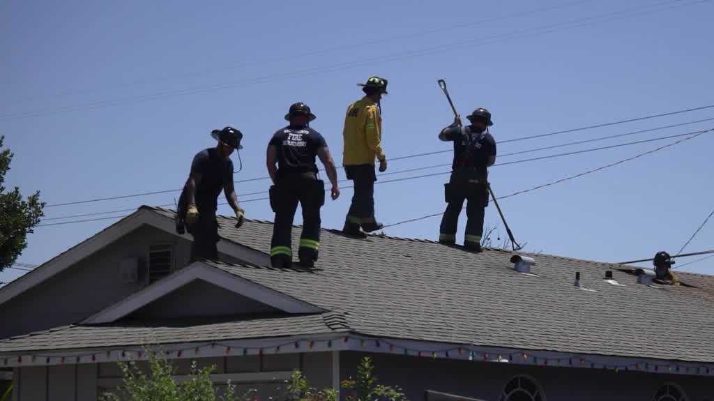 Sacramento house fire underscores risks firefighters face when heat approaches triple digits