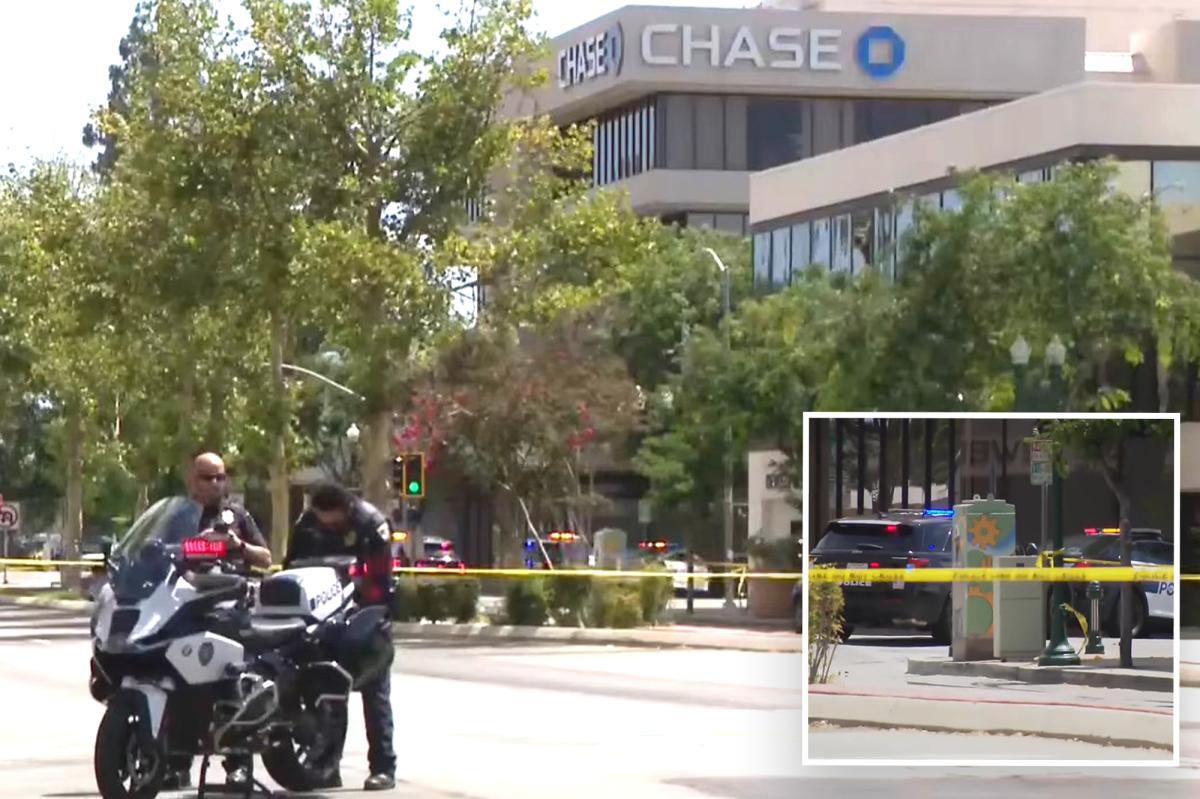Bakersfield police negotiating with bank robber strapped with bombs