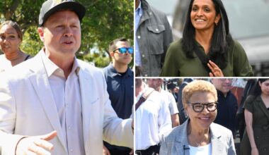 Karen Bass and Spencer Pratt lead Nithya Raman for Los Angeles mayor in early election results