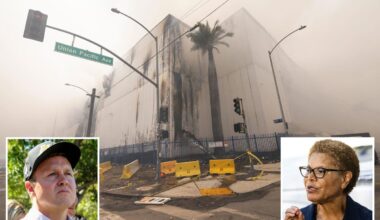 Los Angeles chokes on toxic smoke from massive warehouse fire as Spencer Pratt blames Karen Bass