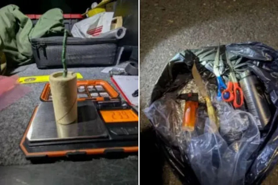 Federal prosecutors say the cryptic six-word text was discovered alongside a separate phone allegedly displaying a 15-minute countdown timer. Federal Court