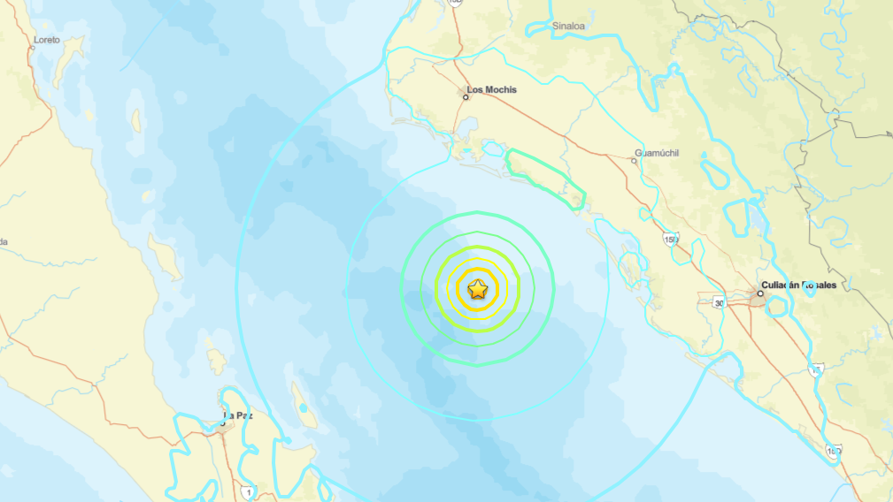 Magnitude 6.0 quake strikes in Mexico’s Gulf of California, USGS says