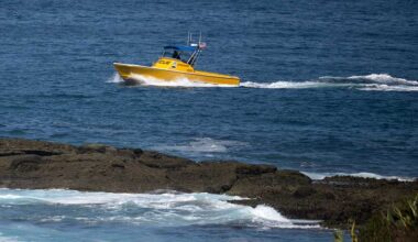 Authorities search for a girl swept into the ocean in Southern California