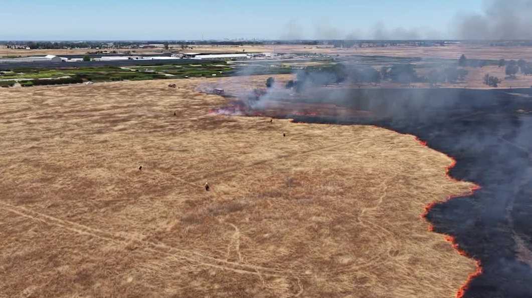 Fire crews set controlled burn at Gene Andal Park for training and environmental restoration