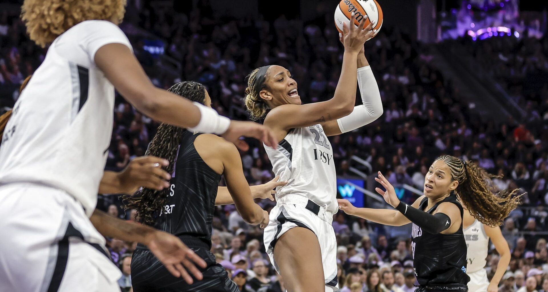 Valkyries’ rally falls short, A’ja Wilson dominates in Aces’ road win