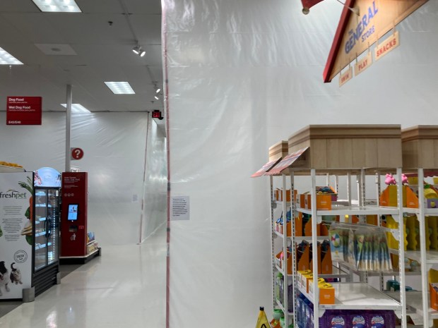 The inside of the Target store on Capitol Ave in San Jose, Calif. on Monday, June 1, 2026. The store temporarily closed its grocery area and separated it with plastic after failing a health inspection due to evidence of a rodent infestation. (Luis Melecio-Zambrano/Bay Area News Group)