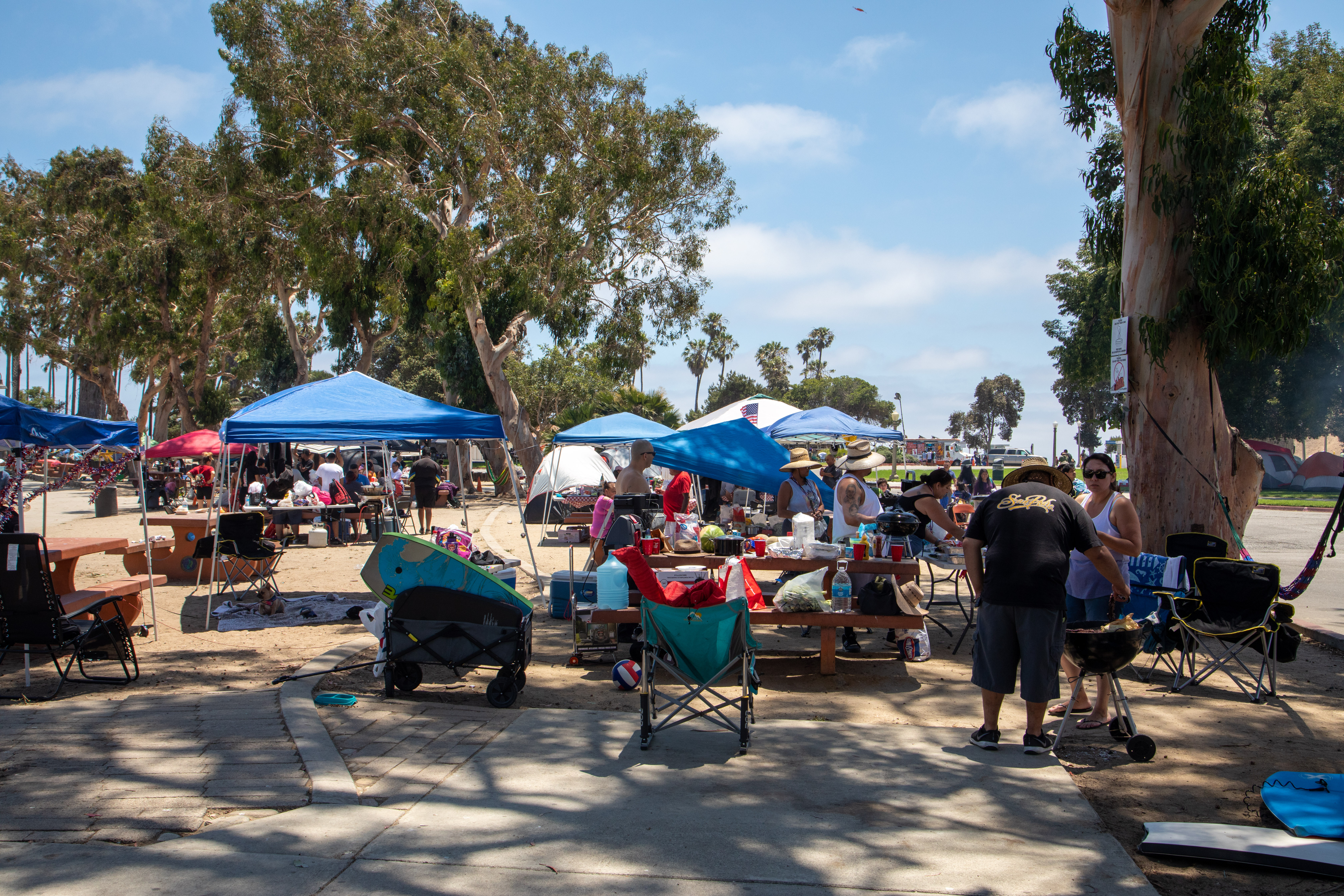 Cabrillo Beach, in San Pedro, was packed on Sunday, July...