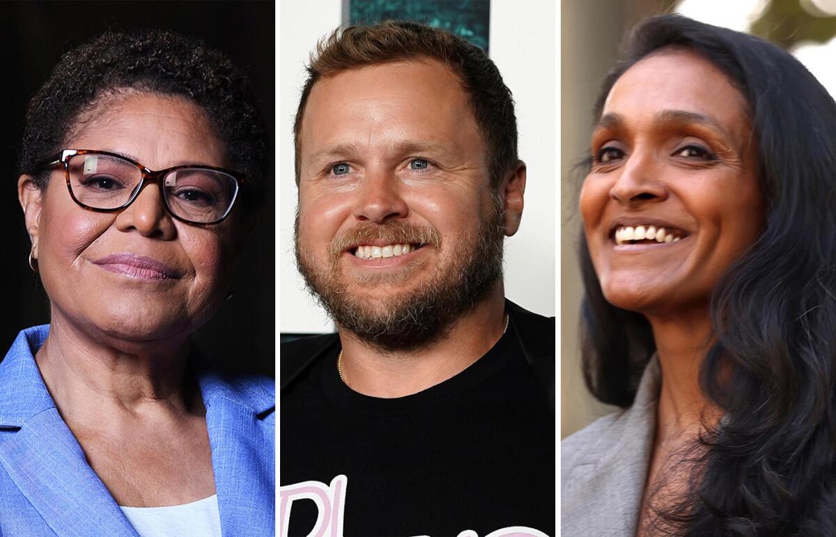 Karen Bass on Friday, April 8, 2022; Spencer Pratt on April 16, 2025; Nithya Raman on March 3, 2026.