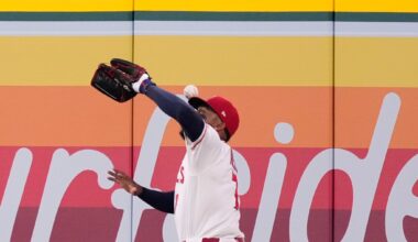Rumfield gets gift homer when flyball bounces off Adell's head as Rockies top Angels 8-2