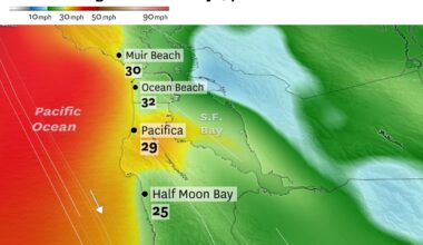 California coast to see high winds — and sunshine, too