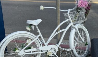 Ackerman ghost bike returned, Long Beach 2nd on CA bike-friendly list and 10th is US, and educating LA bicyclists and drivers