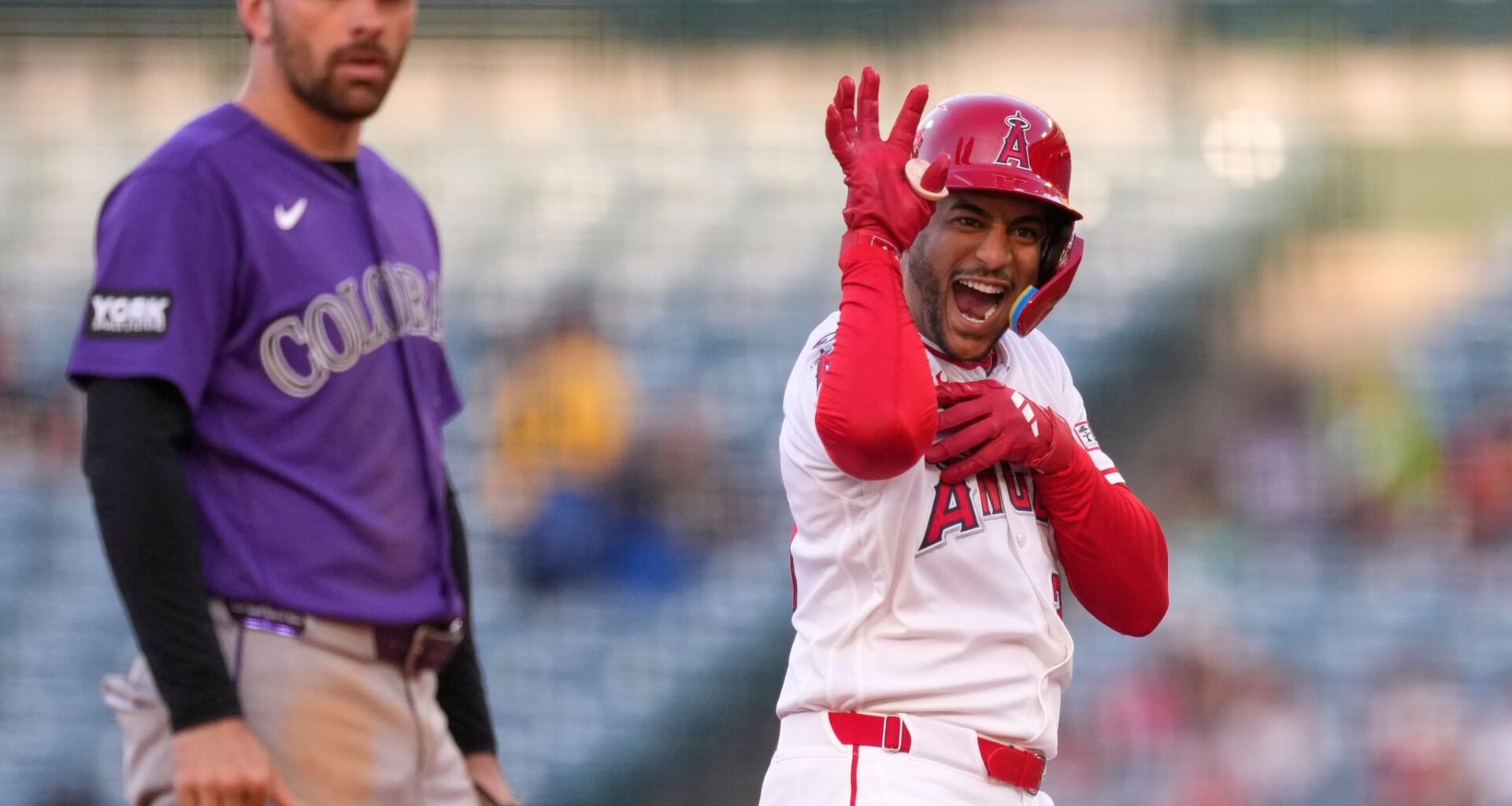 Meckler, Madrigal each have 4 hits in the Angels' 11-4 win over the Rockies