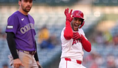 Meckler, Madrigal each have 4 hits in the Angels' 11-4 win over the Rockies