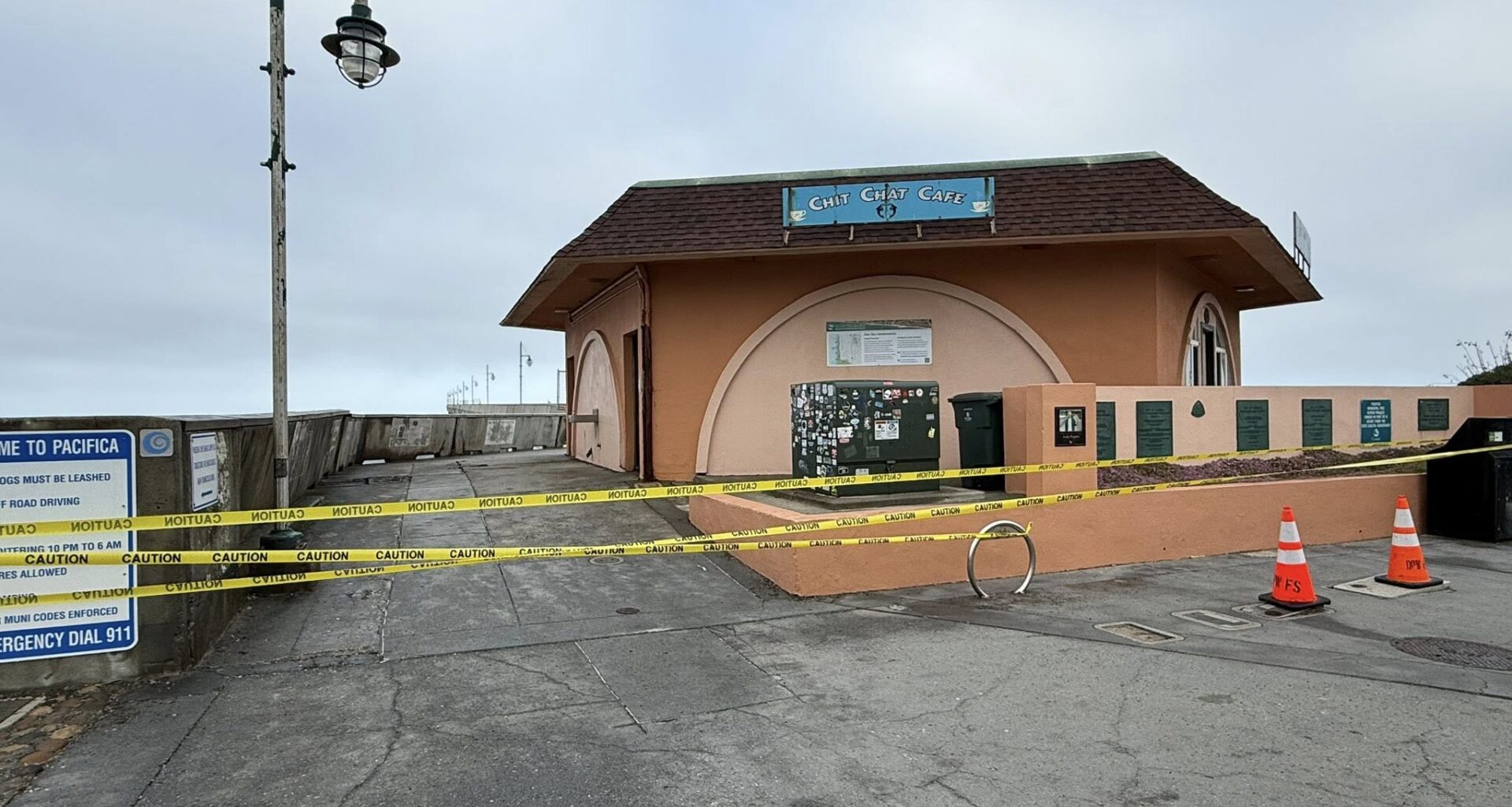 California pier abruptly closed after massive crack appears