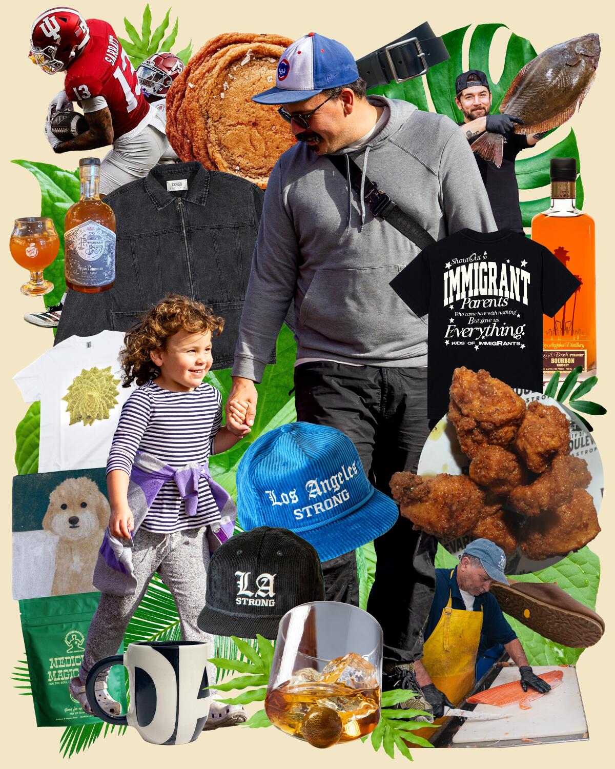 photo collage of Father's Day gifts