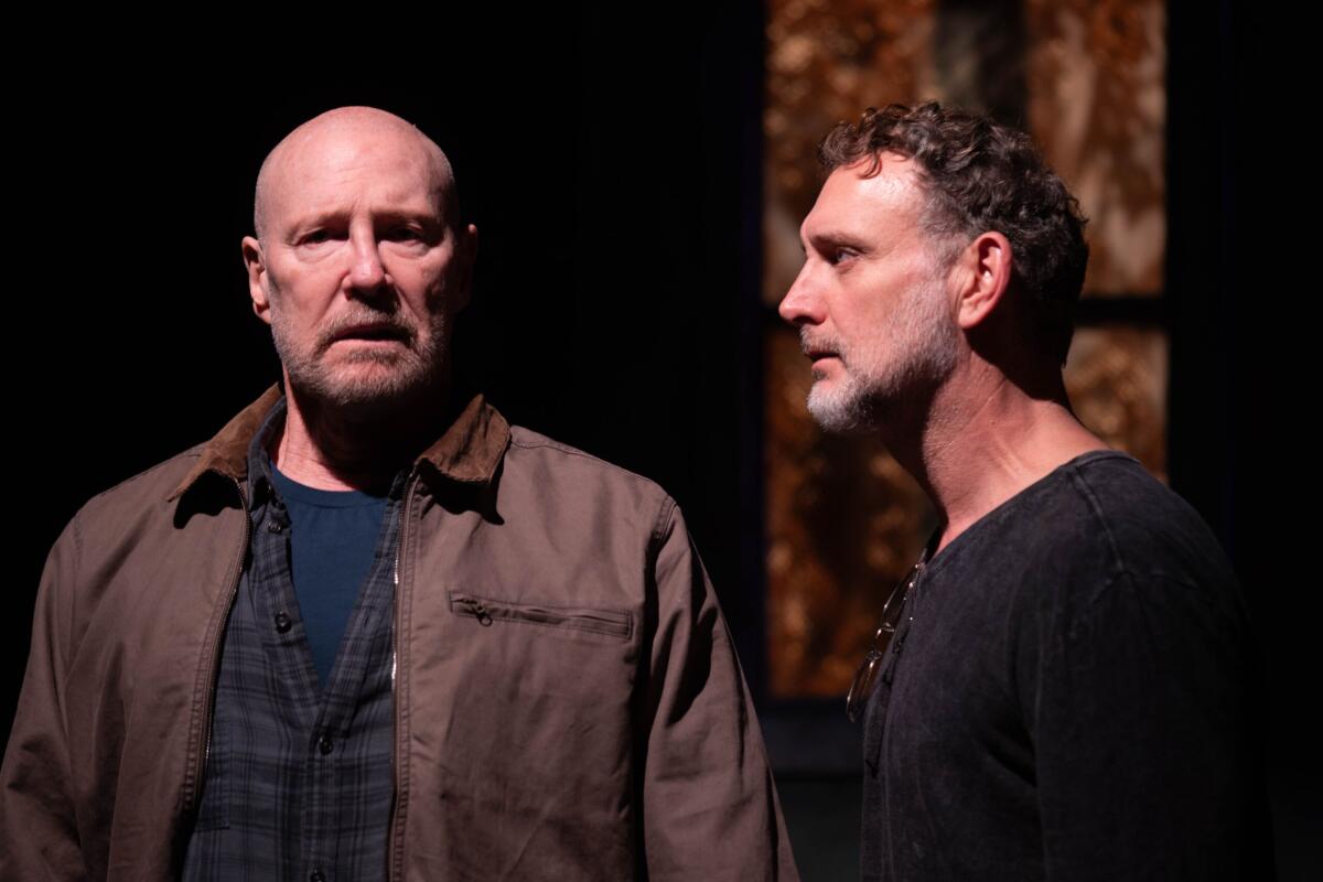 Jeff LeBeau and Tim Cummings in the West Coast premiere of Samuel D. Hunter's "Grangeville."