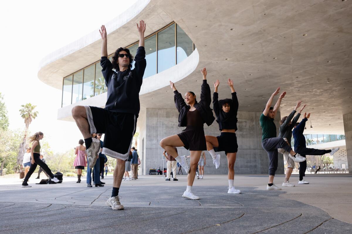 Dancers at a museum.