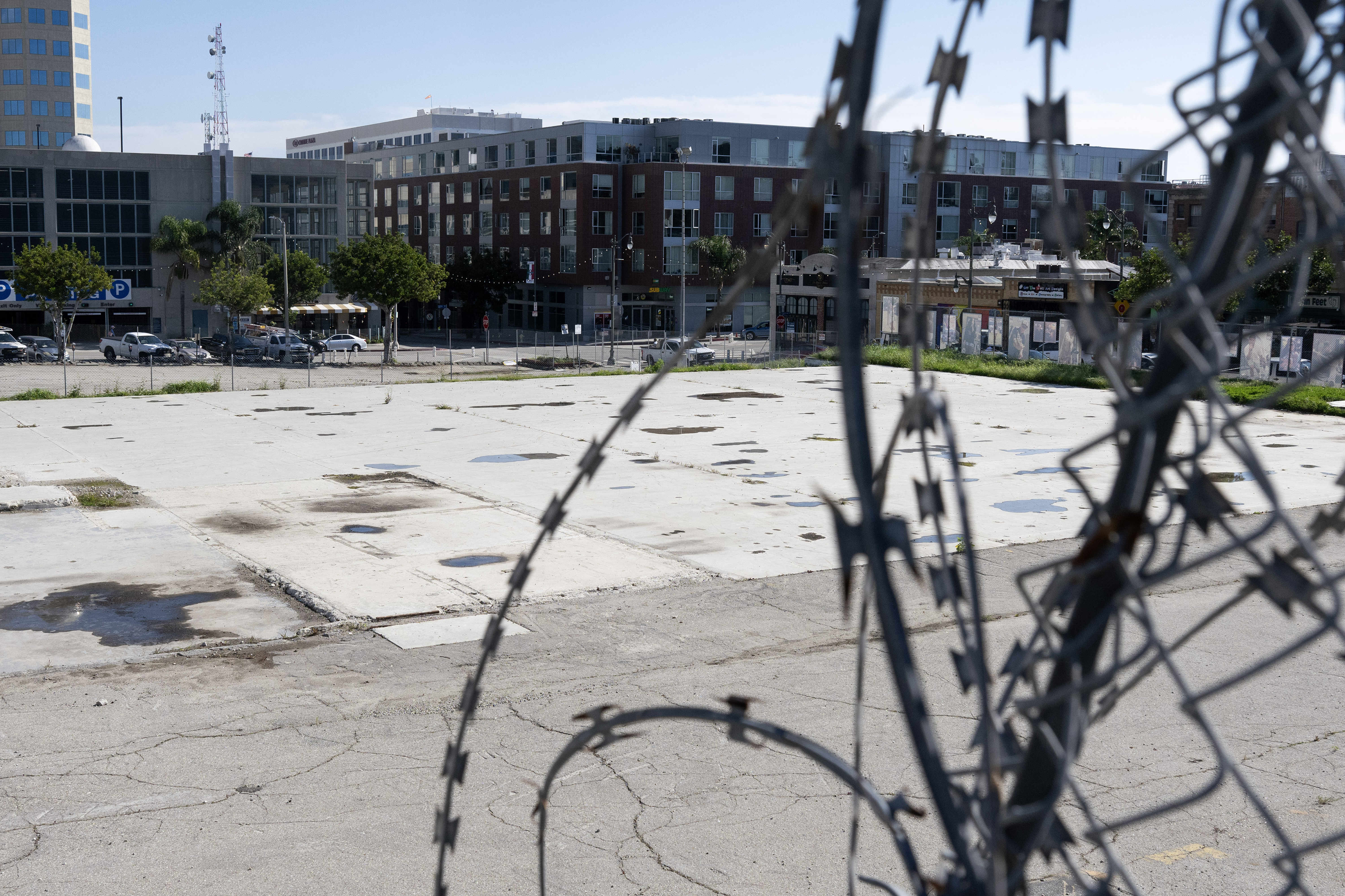 The county-owned former courthouse property in San Pedro on Friday,...