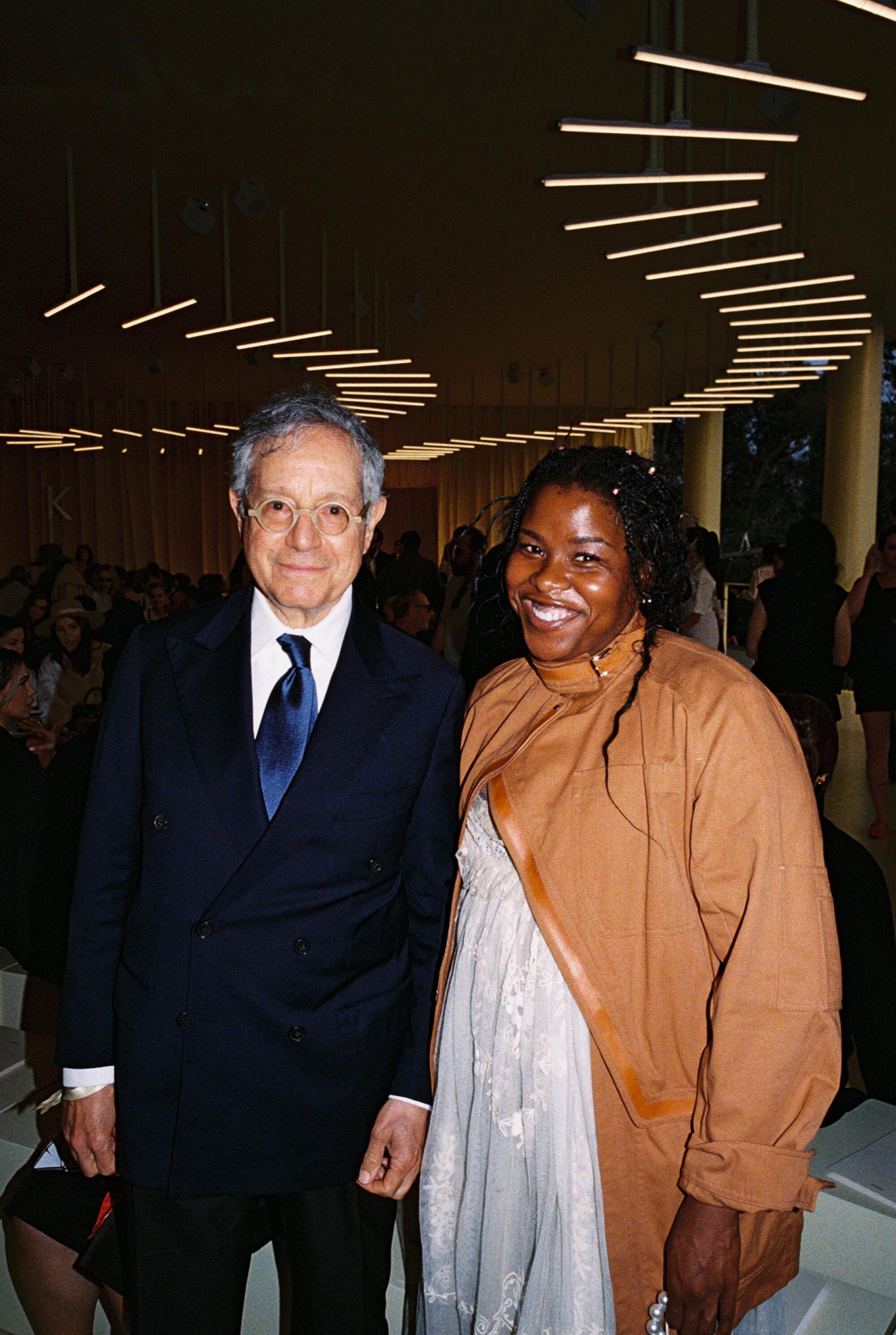 Jeffrey Deitch, left.