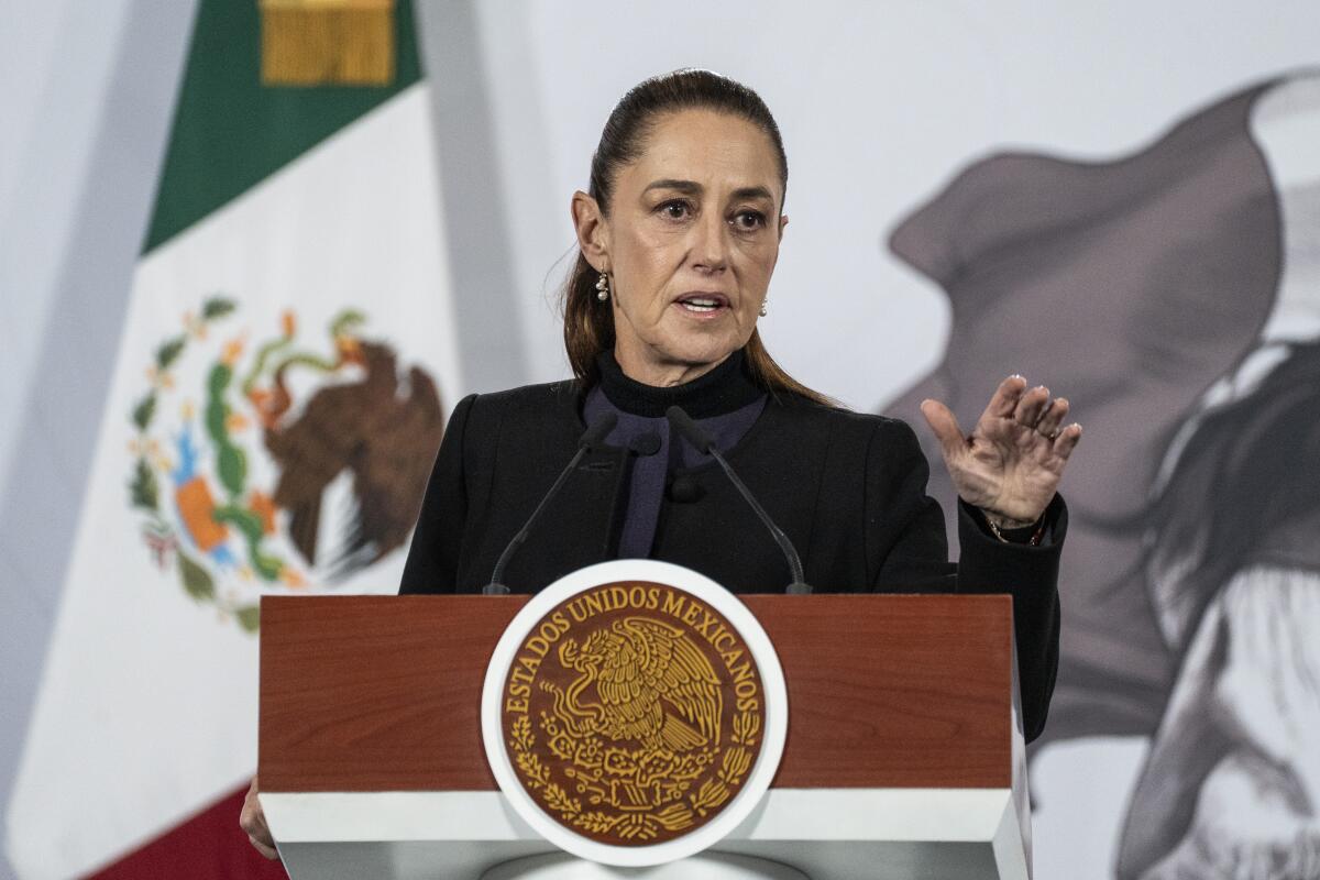 Mexican President Claudia Sheinbaum 