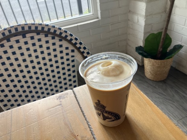 An Aussie iced latte at Bluestone Lane in Los Altos answers the question: What happens if you replace the ice in an iced latte with ice cream? In short: decadence and deliciousness ensue. (Kate Bradshaw/Bay Area News Group)