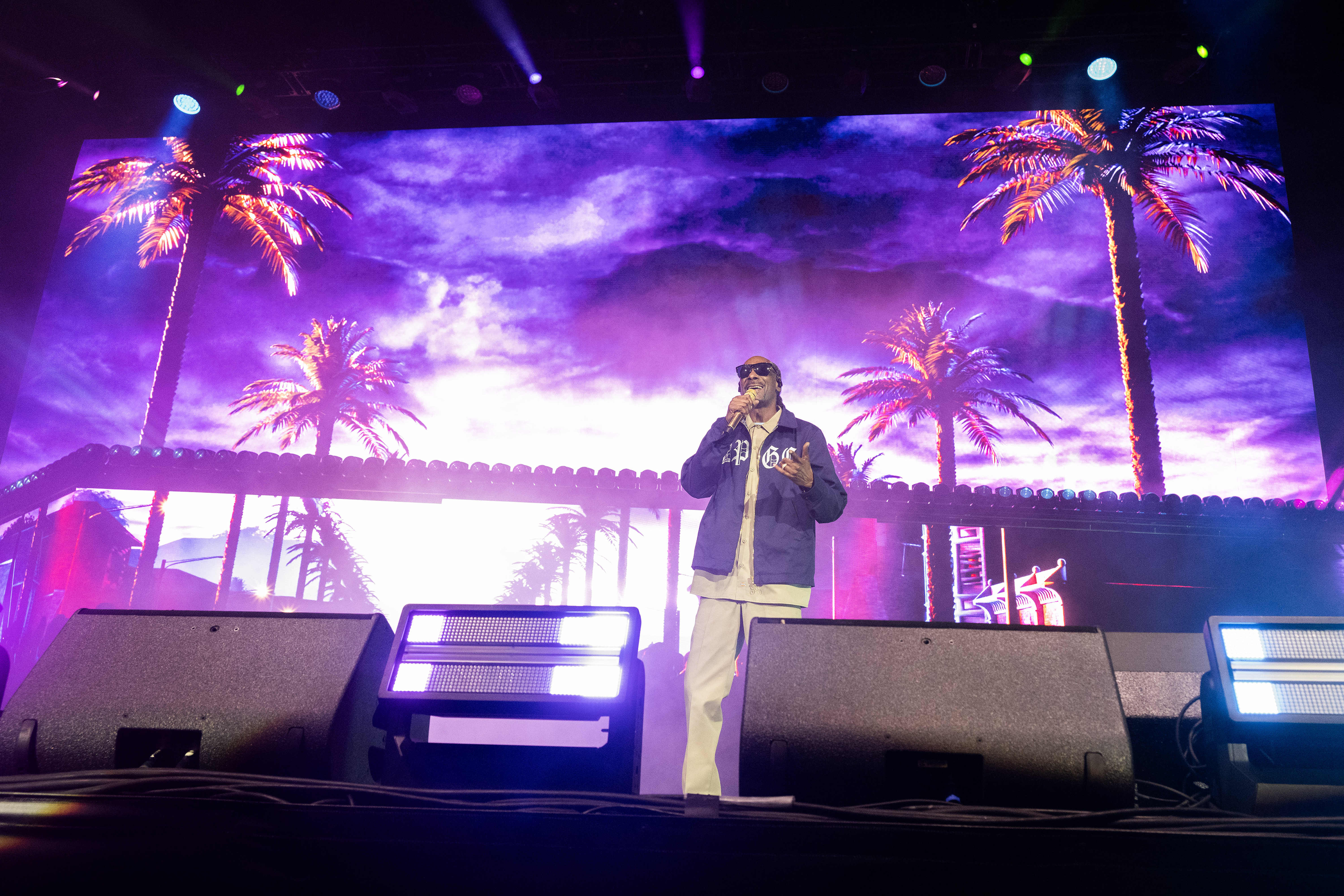 Snoop Dogg performs to a sold out audience at the...
