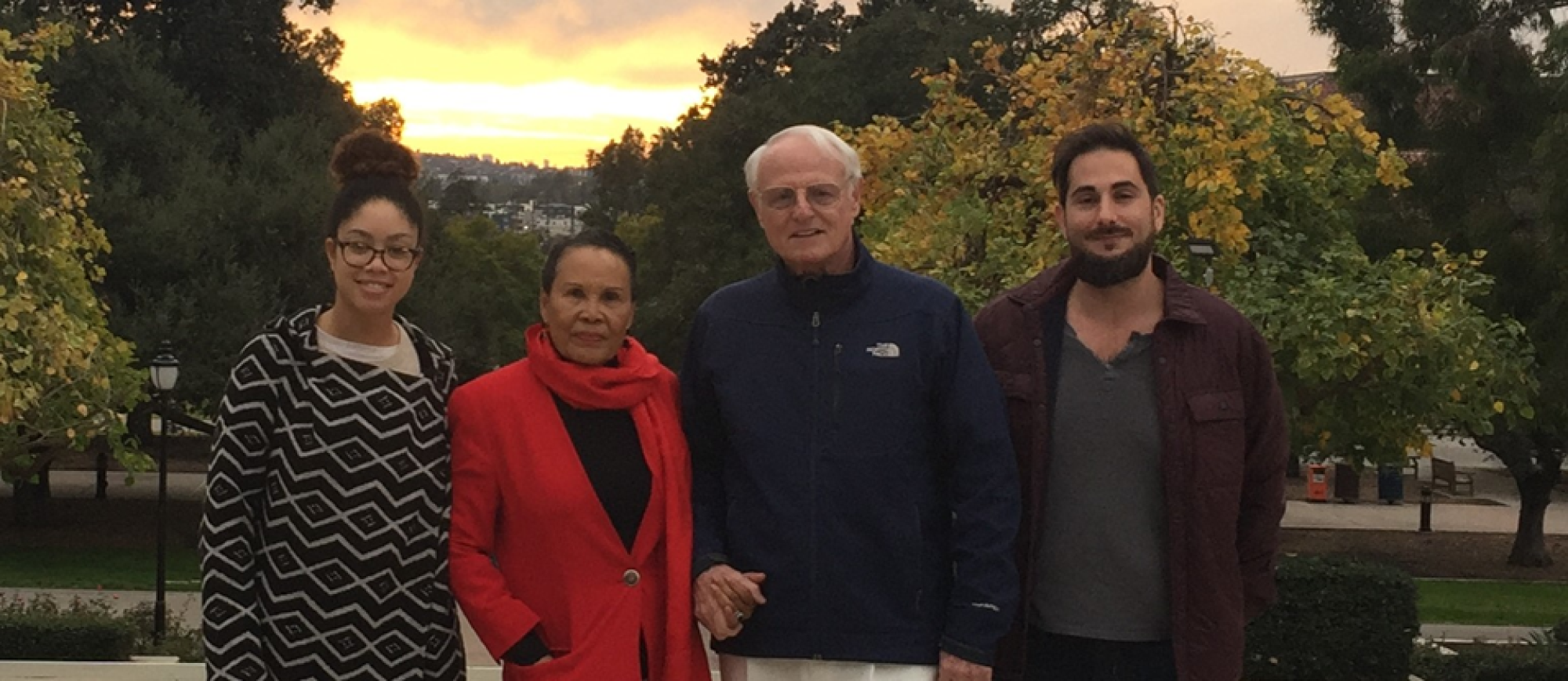 The author Zinzi Clemmons with her grandparents and husband.