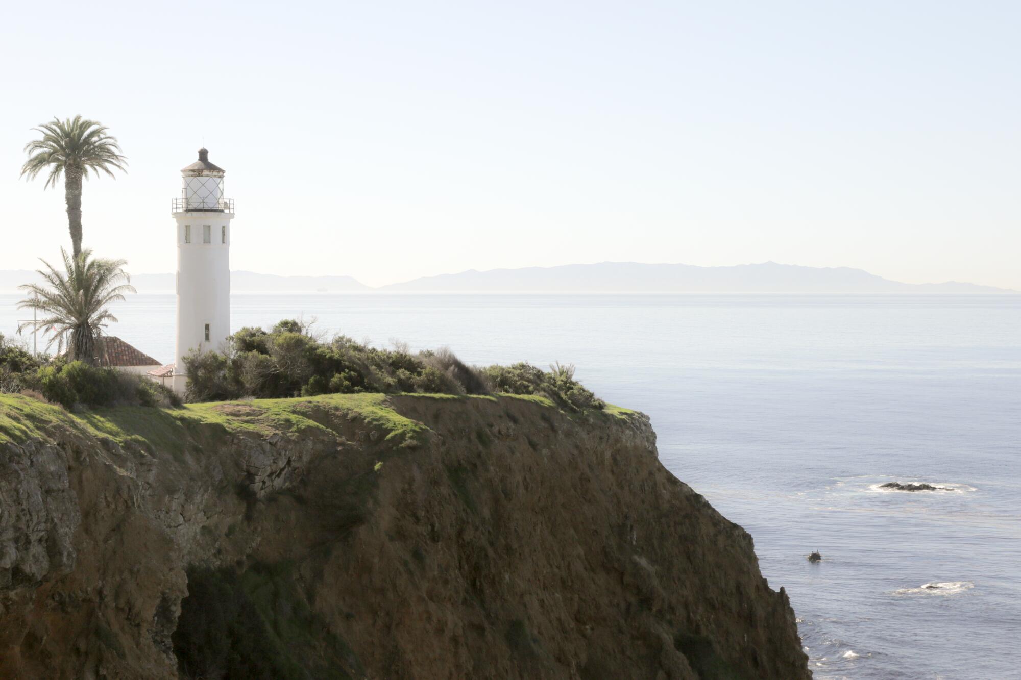 The Point Vicente lighthouse, perched above the water where Gray Whale Census volunteers keep watch.