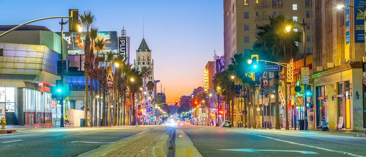 View of Hollywood Boulevard 