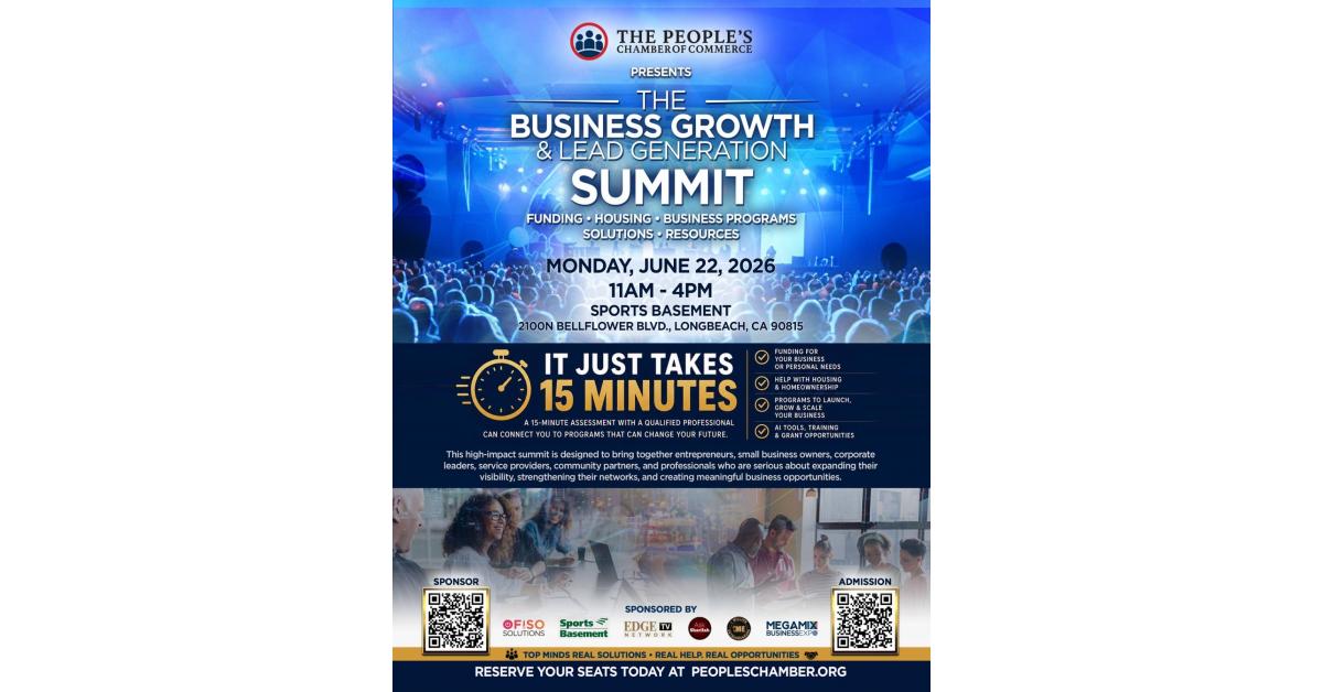 People’s Chamber of Commerce to Connect Long Beach Entrepreneurs With Funding, AI, & Business Resources at June Summit