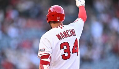 Trey Mancini completes his comeback in start for Angels, his first major league game since 2023
