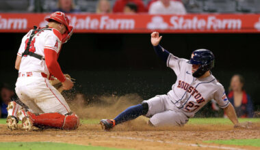 Houston Astros slip past L.A. Angels in 10 innings to open series
