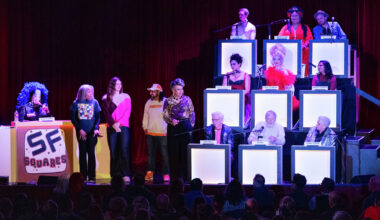 Hosts Bruce Vilanch and Sister Roma are bringing campy chaos to “San Francisco Squares: Pride Edition” at the Great Star Theater on Thursday, June 18.