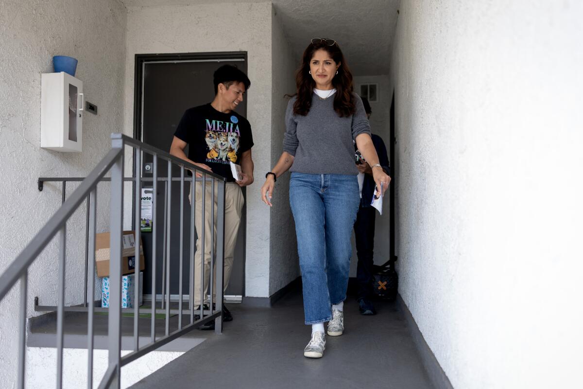City Controller Kenneth Mejia and City Council candidate Faizah Malik