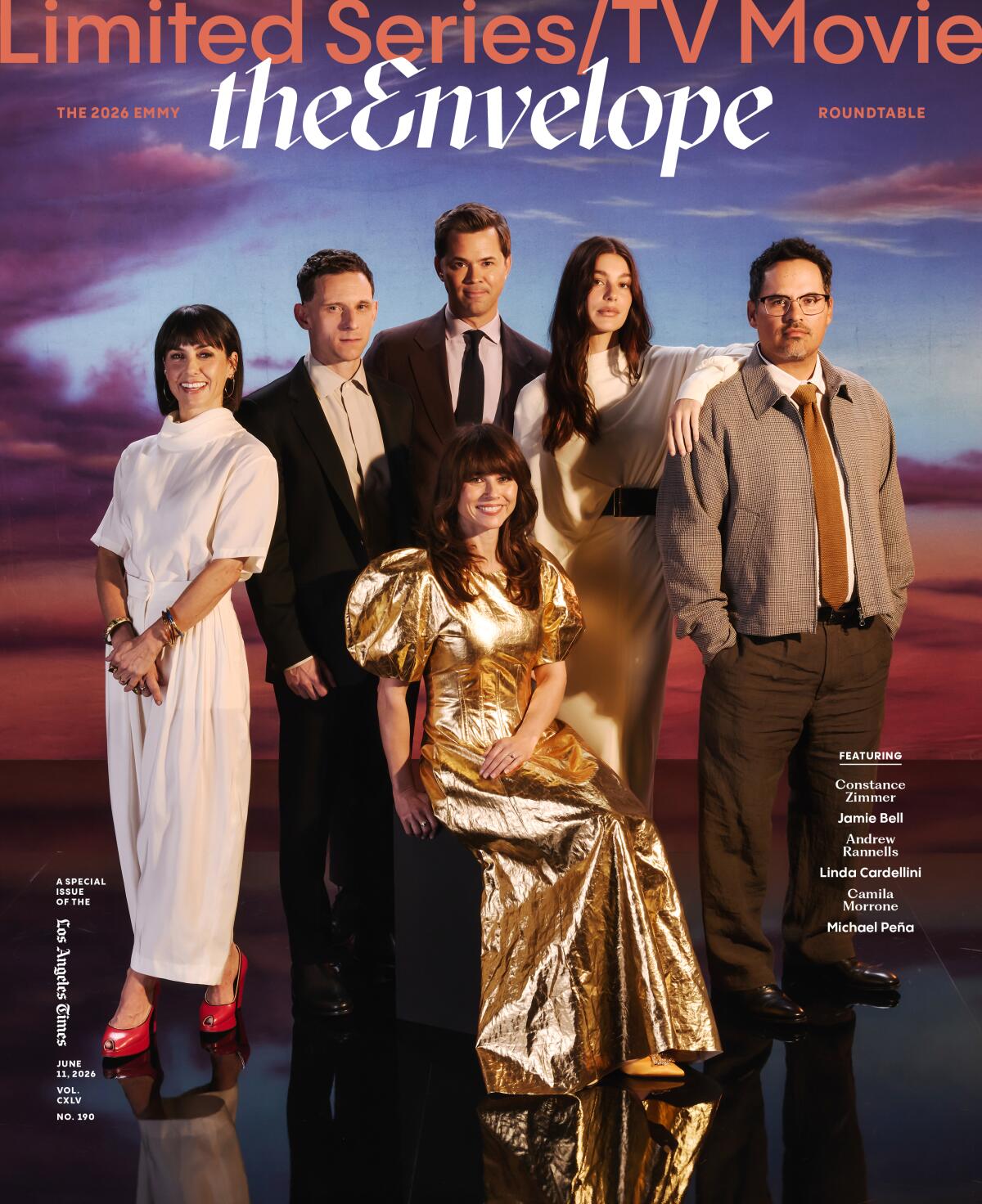 The Envelope June 11, 2026 issue featuring The Limited Series/TV Movie Roundtable actors