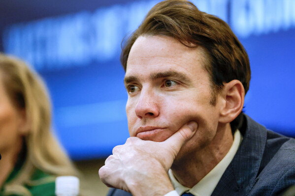 Rep. Kevin Kiley, R-Calif., listens to testimony as the House Judiciary Subcommittee on Oversight holds a field hearing on violent crime in Charlotte, N.C., Sept. 29, 2025. (AP Photo/Nell Redmond, File)