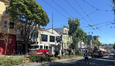 Fire erupts near Alamo Square restaurants in S.F.