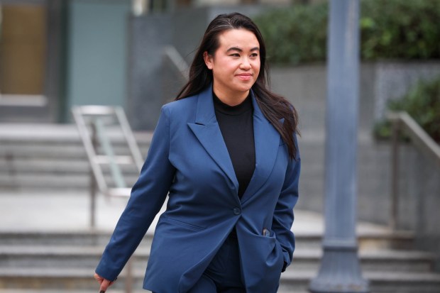 Former Oakland Mayor Sheng Thao leaves the Federal Building after appearing at the Federal Courthouse in Oakland, Calif., for her indictment on bribery and conspiracy charges by federal prosecutors on Friday, Jan. 17, 2025. Also, her boyfriend, Andre Jones, California Waste Solutions owners, Andy Duong, and his father, David Duong, were indicted. (Ray Chavez/Bay Area News Group)