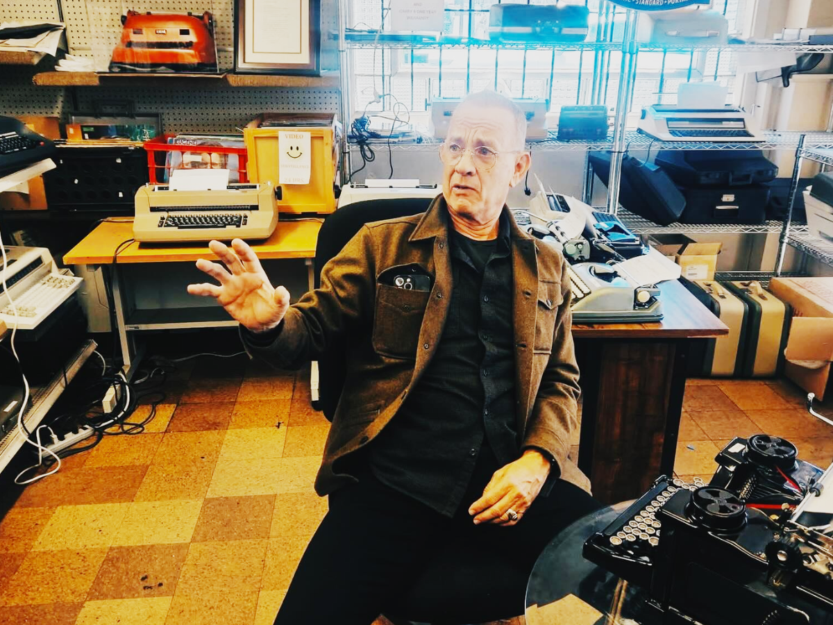 The Wire: Tom Hanks bought a 1930s Royal standard typewriter at Berkeley Typewriter last week