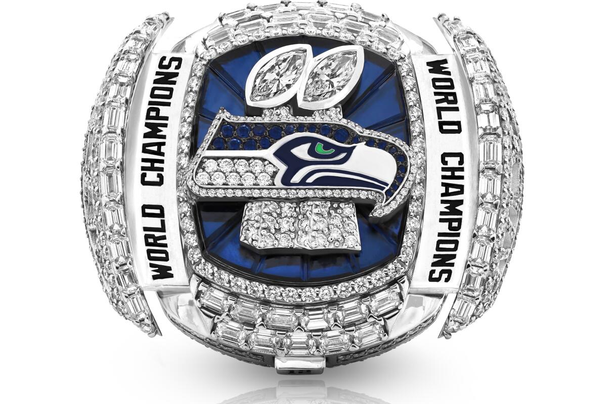 Seattle Seahawks Super Bowl ring for 2025 season.