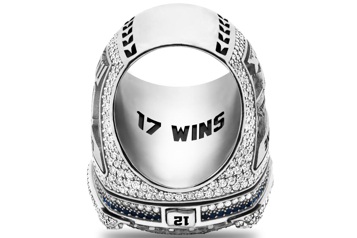 Seattle Seahawks Super Bowl ring for 2025 season.