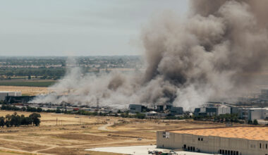 Is massive Tracy warehouse fire impacting California air quality?